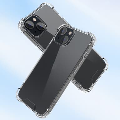 För iPhone 15 Skal Fodral TPU-ram + Akryl Baksida Telefonfodral
