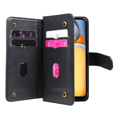 SKALO Xiaomi Redmi 13C 4G 10-FACK Plånboksfodral - Svart