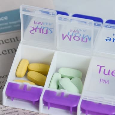 2 gånger om dagen 7 Dagar Pill Box Holder Lättöppnad