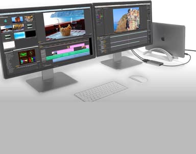 Sonnet Thunderbolt 3 Dual DisplayPort 4k60Hz Adapter
