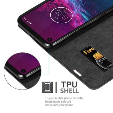Motorola ONE ACTION Plånboksfodral Skal (Brun)