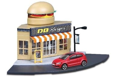 Street Fire Burago City 1 car 1:43+1 DIY house ass