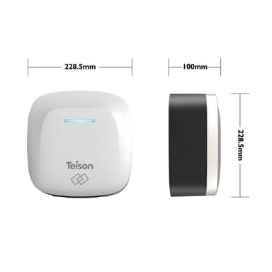 Teison, Elbilsladdare, Smart Laddbox till Elbil, 16A 3-fas, 11kw, WiFi, Silver