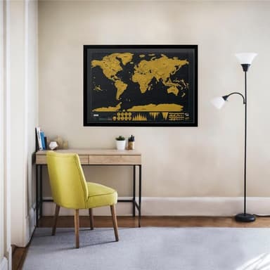 XXL Scratch Map - Världskarta där du skrapar de länder du besökt