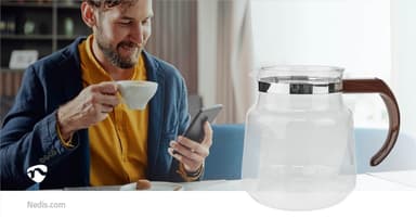 Nedis Glass kaffekannan | Kompatibel med: Moccamaster K / KB/ 1 0PL / Excellent 10S | 1.2 l | Brun