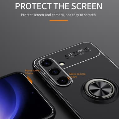 Samsung Galaxy S24+ TPU skal med Finger Ring - Svart