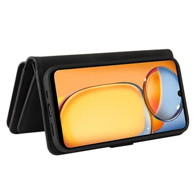SKALO Xiaomi Redmi 13C 4G Big Wallet 17-FACK Plånboksfodral - Svart