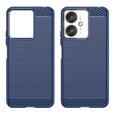 SKALO Xiaomi Redmi 13C 4G Armor Carbon Stöttåligt TPU-skal - Blå