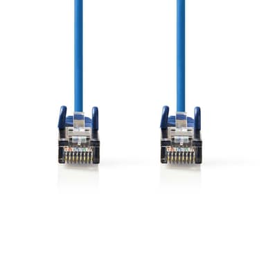 Nedis CAT5e nätverkskabel | SF/UTP | RJ45 hane | RJ45 hane | 15.0 m | Rund | PVC | Blå | Plastpåse