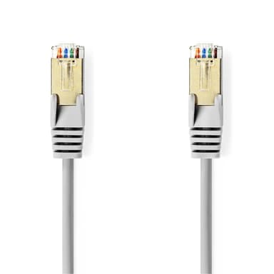 Nedis CAT5e nätverkskabel | SF/UTP | RJ45 hane | RJ45 hane | 15.0 m | Rund | PVC | Grå | Kuvert