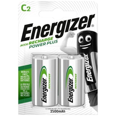 Laddbart batteri R14 (C) NiMH Energizer Power Plus HR14