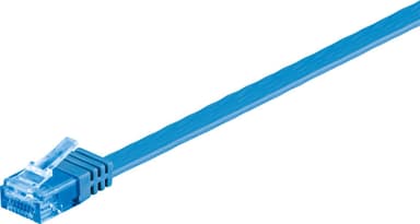 CAT 6A platt patchkabel, U/UTP, blå