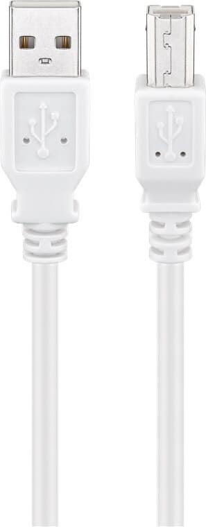 USB 2.0 höghastighetskabel, vit