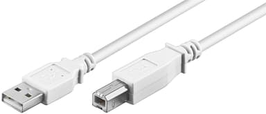 USB 2.0 höghastighetskabel, vit