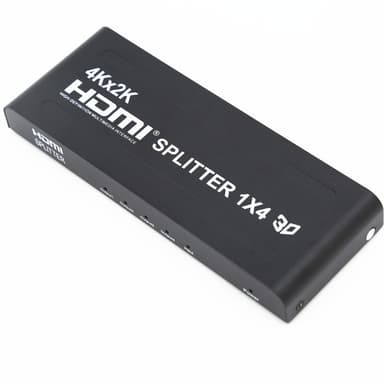 1x4 HDMI splitter till 4 skärmar 4K