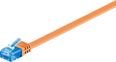 CAT 6A platt patchkabel, U/UTP, orange
