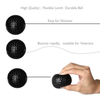 Pannbandsboxning - reflexboll med pannband - svart Svart M