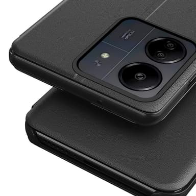 SKALO Xiaomi Redmi 13C 4G Clear View Window Fodral - Blå