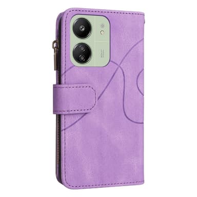 KT Plånboksfodral till Xiaomi Redmi 13C - Lila-Svart