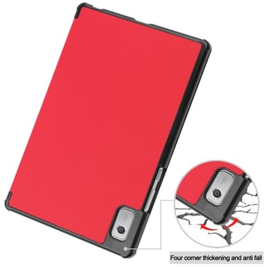 Tri-fold Fodral till Lenovo Tab M9 - Röd