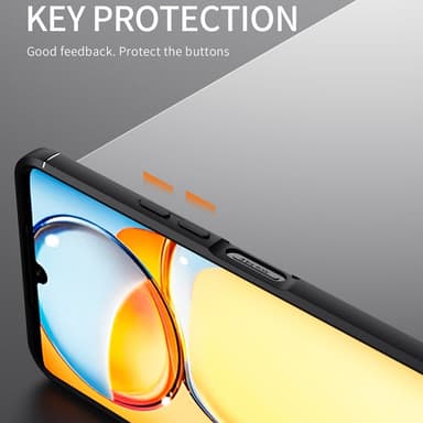 För Xiaomi Redmi 13C Hybrid skal Finger Ring Metall Plåt