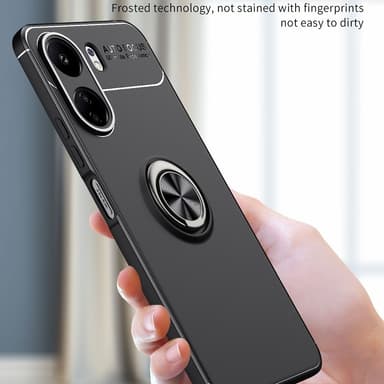 För Xiaomi Redmi 13C Hybrid skal Finger Ring Metall Plåt
