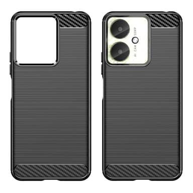 För Xiaomi Redmi 13C Karbon fiber texture Skal Baksida - Svart