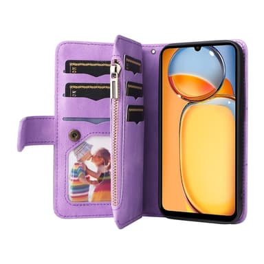 KT Plånboksfodral till Xiaomi Redmi 13C - Lila-Svart