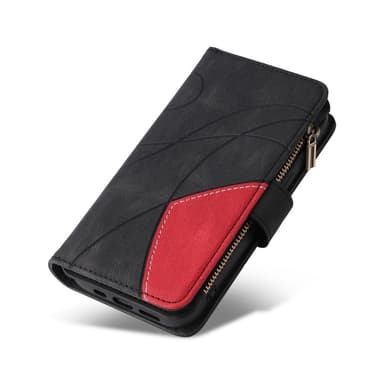 KT Plånboksfodral till Xiaomi Redmi 13C - Svart-Röd