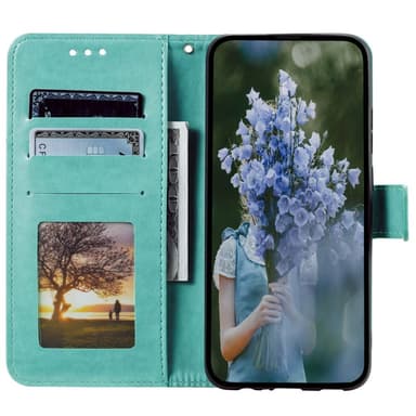 SKALO Samsung A25 5G Mandala Plånboksfodral - Turkos