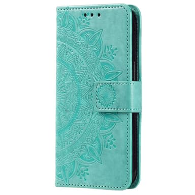 SKALO Samsung A25 5G Mandala Plånboksfodral - Turkos