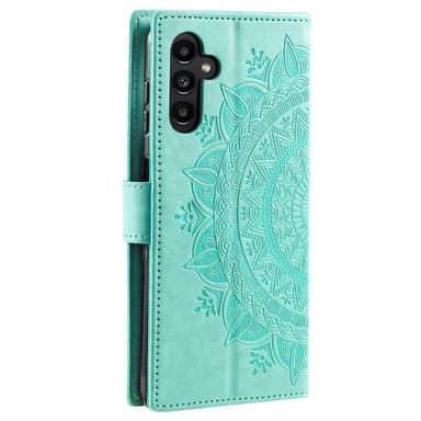 SKALO Samsung A25 5G Mandala Plånboksfodral - Turkos