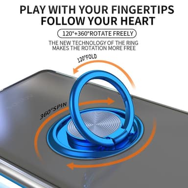 För Sony Xperia 1 V skal Finger Ring TPU