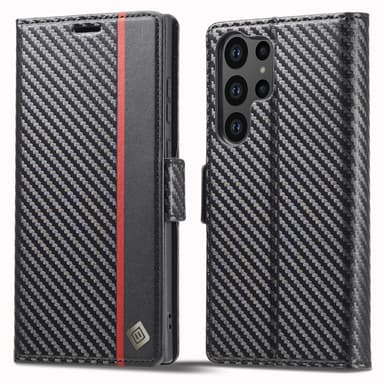 LC.IMEEKE Plånboksfodral till Samsung Galaxy S24 Ultra - Svart