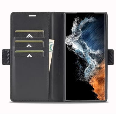 LC.IMEEKE Plånboksfodral till Samsung Galaxy S24 Ultra - Svart