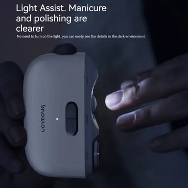XIAOMI Elektrisk nagelklippare 2 hastigheter polering trimmer