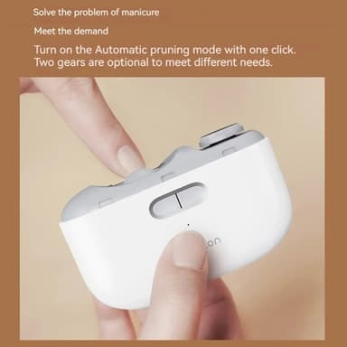 XIAOMI Elektrisk nagelklippare 2 hastigheter polering trimmer