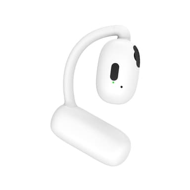 Single Ear Hook Hörlur Bluetooth 5.4 Stereo Headphone - Vit