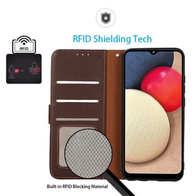 För Xiaomi Redmi Note 13 Pro 5G Fodral Skal KHAZNEH Brun-Blå