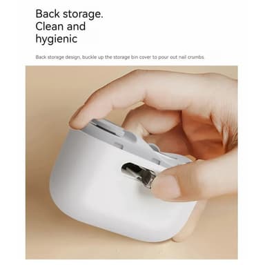 XIAOMI Elektrisk nagelklippare 2 hastigheter polering trimmer