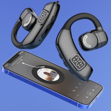X30 Bluetooth 5.4 Single in-Ear hörlurar Trådlös Hook - Svart