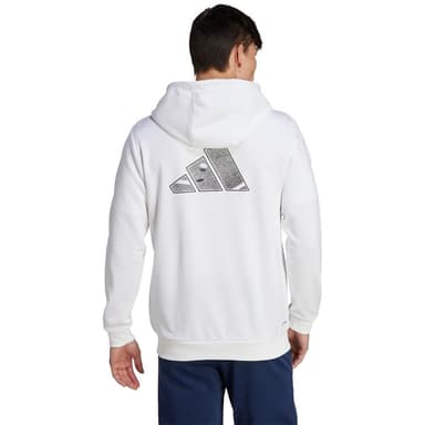 Adidas Club Teamwear Graphic Full-Zip Hoodie, Padel- och tenniströja herr