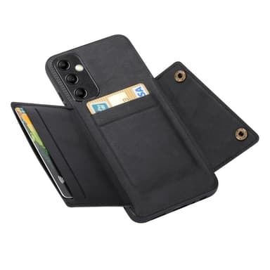 SKALO Samsung A15 5G PU Läder Skal med Plånbok - Svart