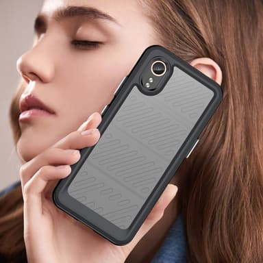 SKALO Samsung Xcover 7 Armor Hybrid Bumper Skal - Svart