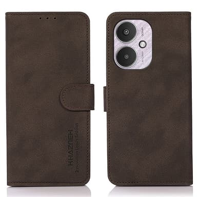 SKALO Xiaomi Redmi 13C 4G KHAZNEH Plånboksfodral i PU-Läder - Brun