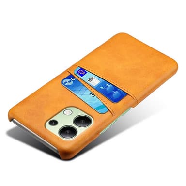 SKALO Xiaomi Redmi Note 13 4G PU-Läder Korthållare Skal - Brun