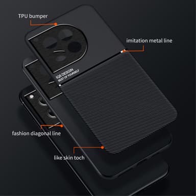 SKALO OnePlus 12 5G Hybrid TPU Skal - Svart