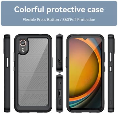 SKALO Samsung Xcover 7 Armor Hybrid Bumper Skal - Svart