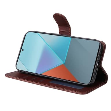 SKALO Xiaomi Redmi Note 13 Pro 5G PU-Läder Plånboksfodral - Brun