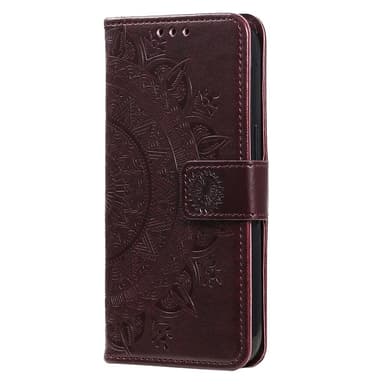 SKALO Xiaomi Redmi 13C 4G Mandala Plånboksfodral - Brun
